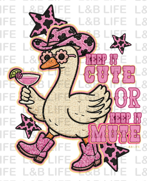 KEEP IT CUTE OR KEEP IT MUTE