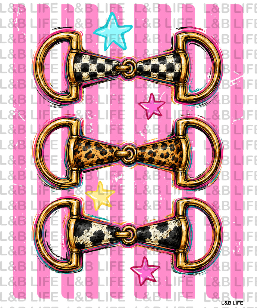 STRIPE STARS Horse Bit Buckle