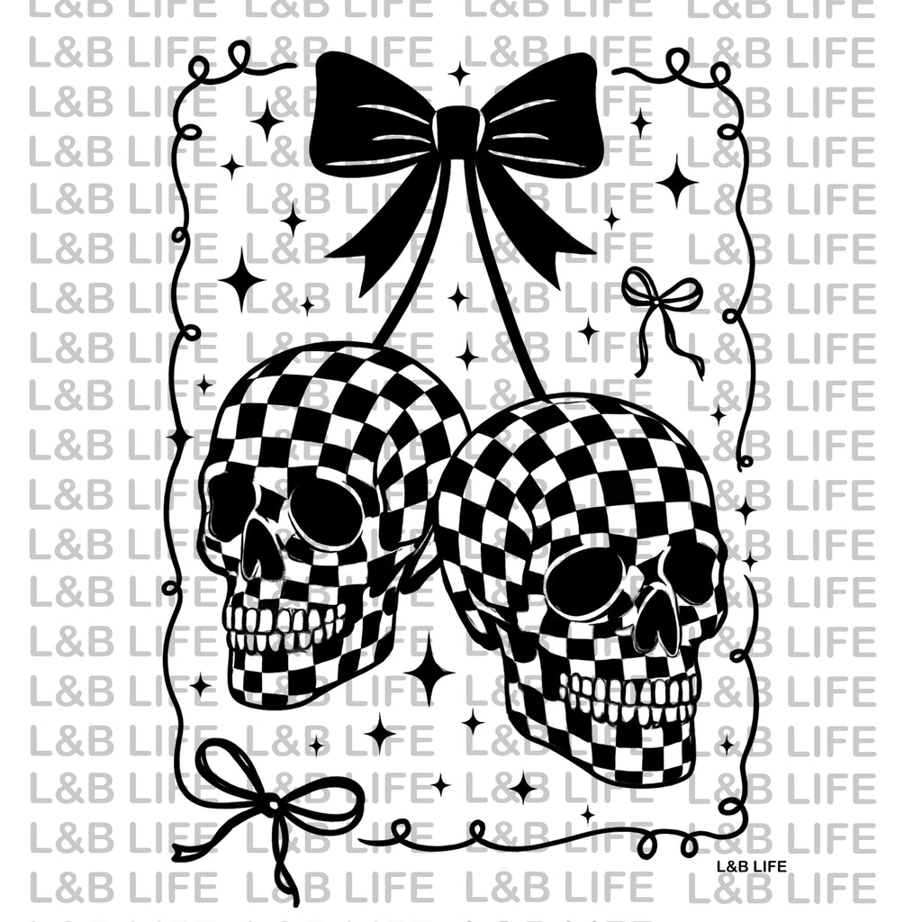 CHECKER SKULLS CHERRIES