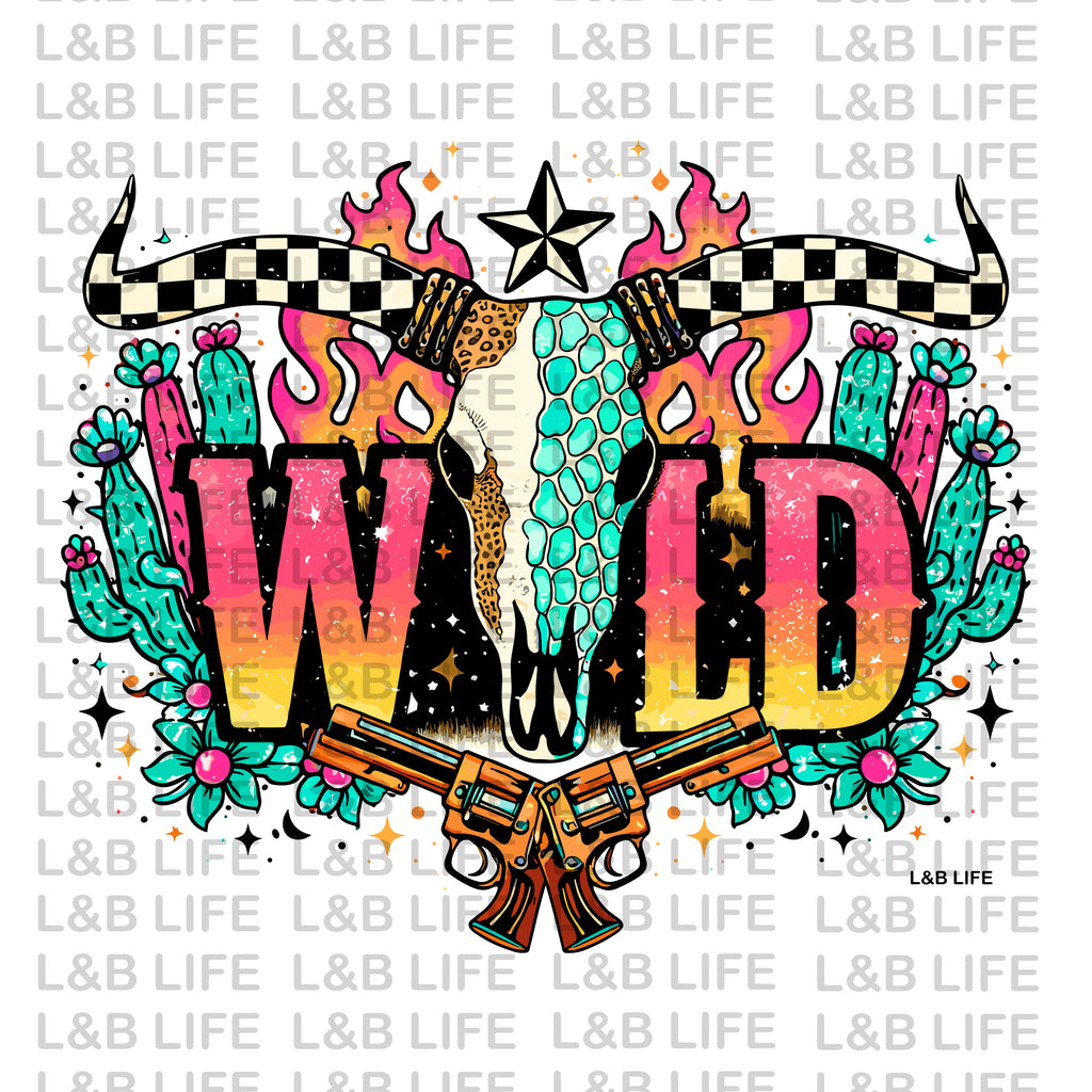 WILD CHECKER STEER HEAD