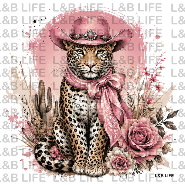 PINK HAT LEOPARD