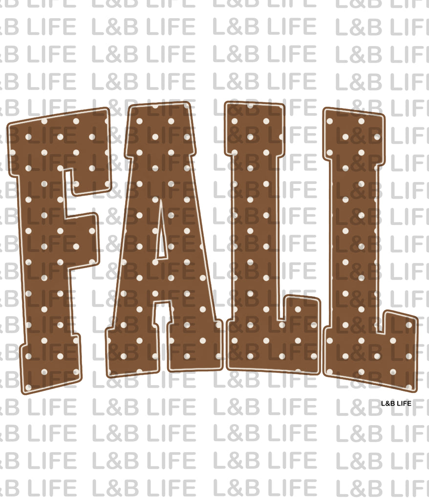 BROWN POLKA DOT FALL
