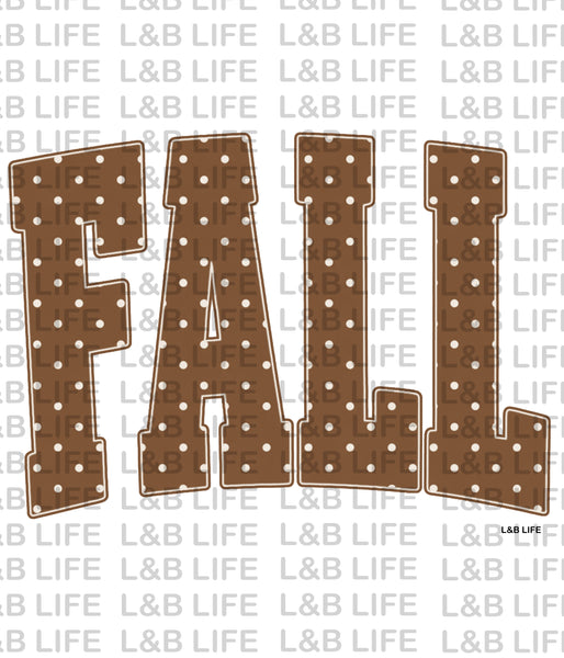 BROWN POLKA DOT FALL