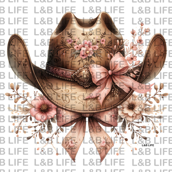 FLORAL COWGIRL HAT