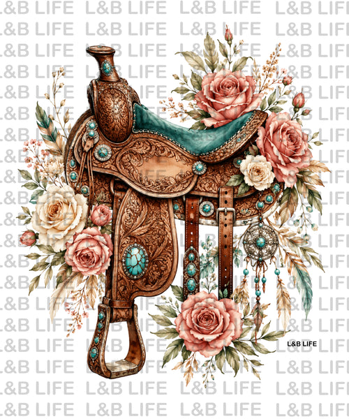 FLORAL SADDLE