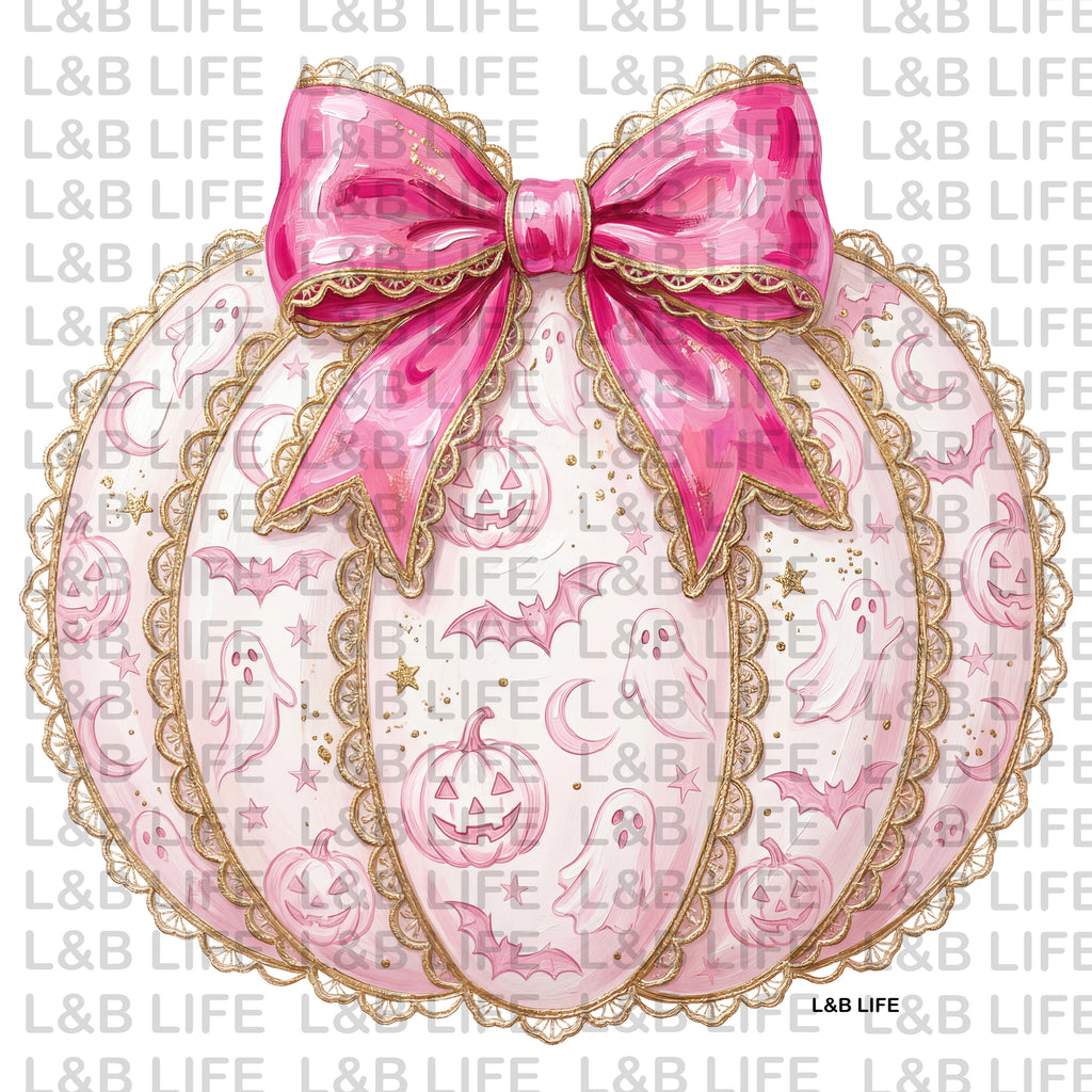 PINK GHOST PUMPKIN