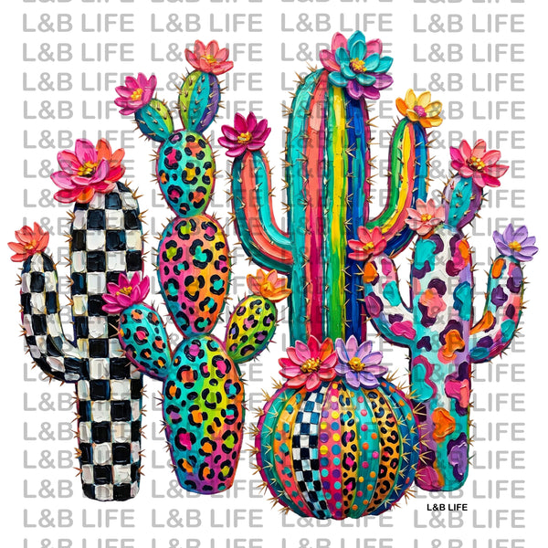 5 COLORFUL CACTUS