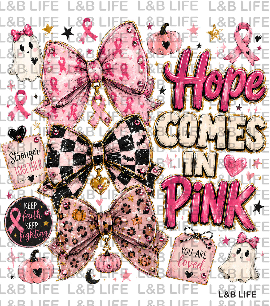 HOPE COMES IN PINK