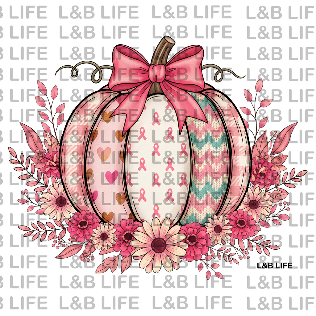 PINK RIBBION PUMPKIN