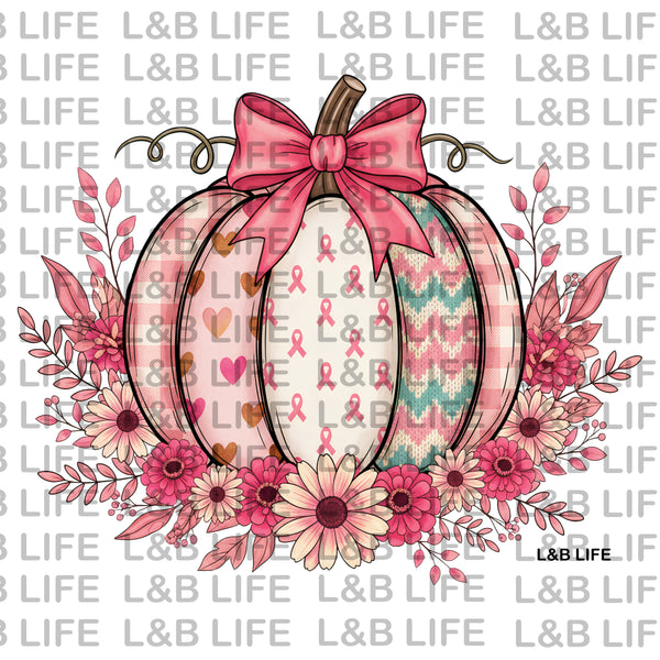 PINK RIBBION PUMPKIN