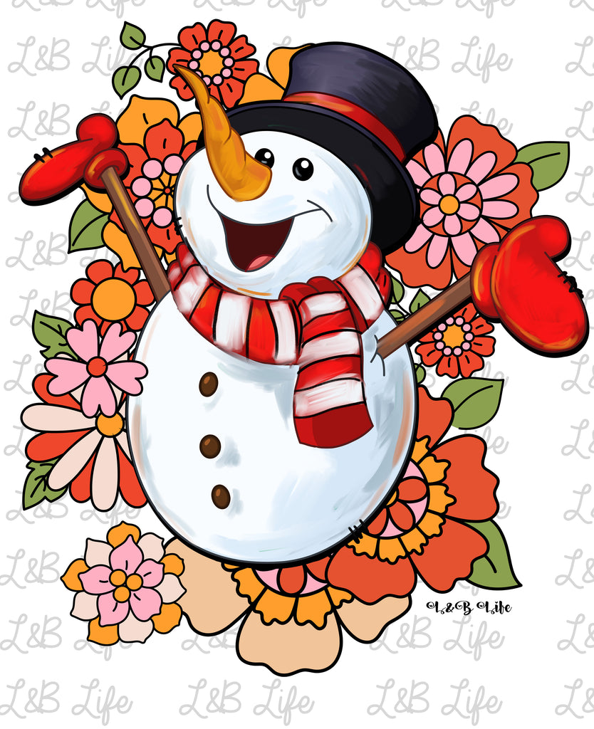 FLOWER SNOWMAN