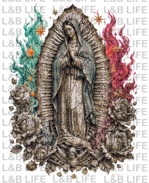 FLAMES VIRGIN MARY
