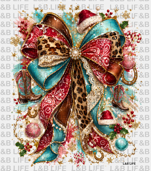 WESTERN CHRISTMAS BOW