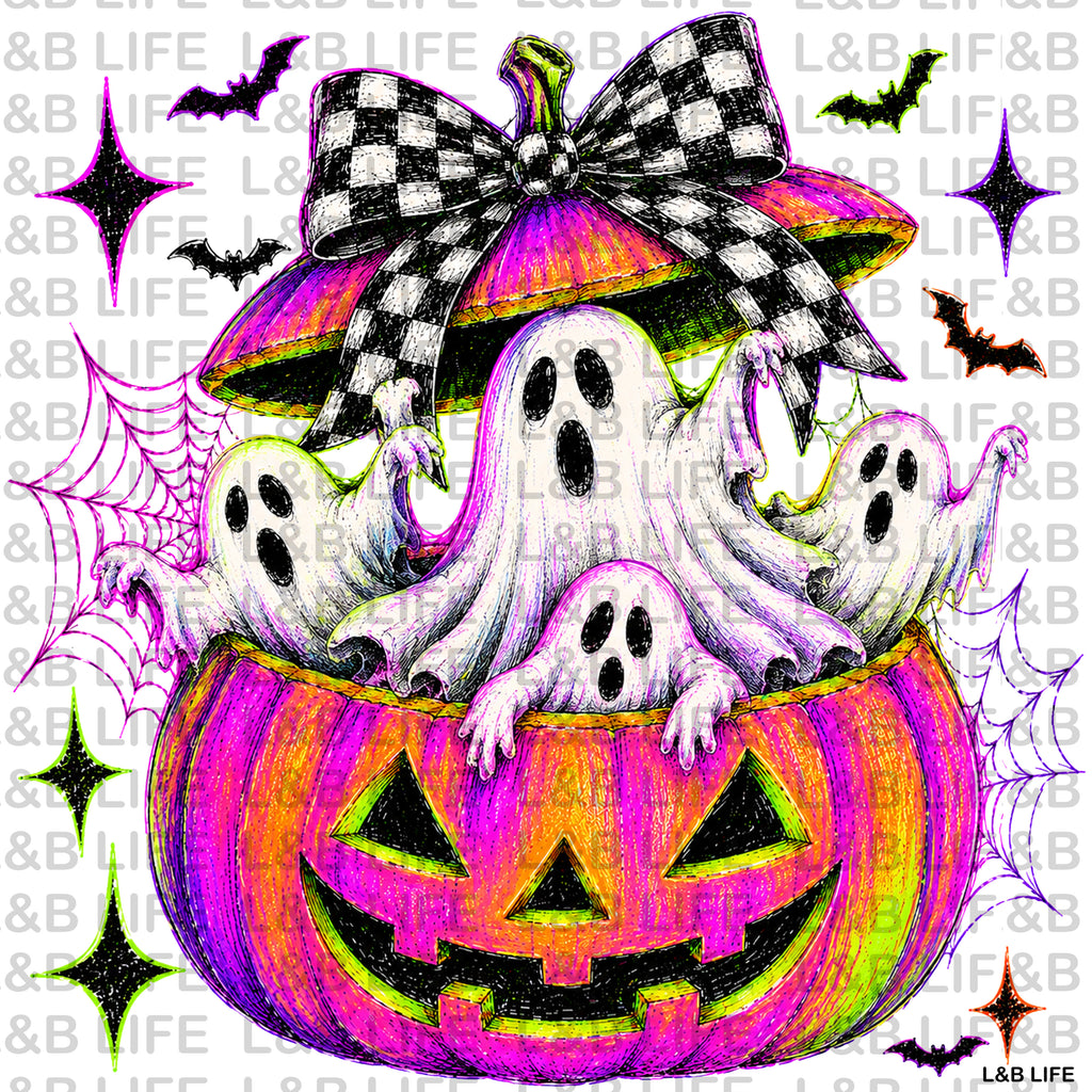 4 GHOST PUMPKIN