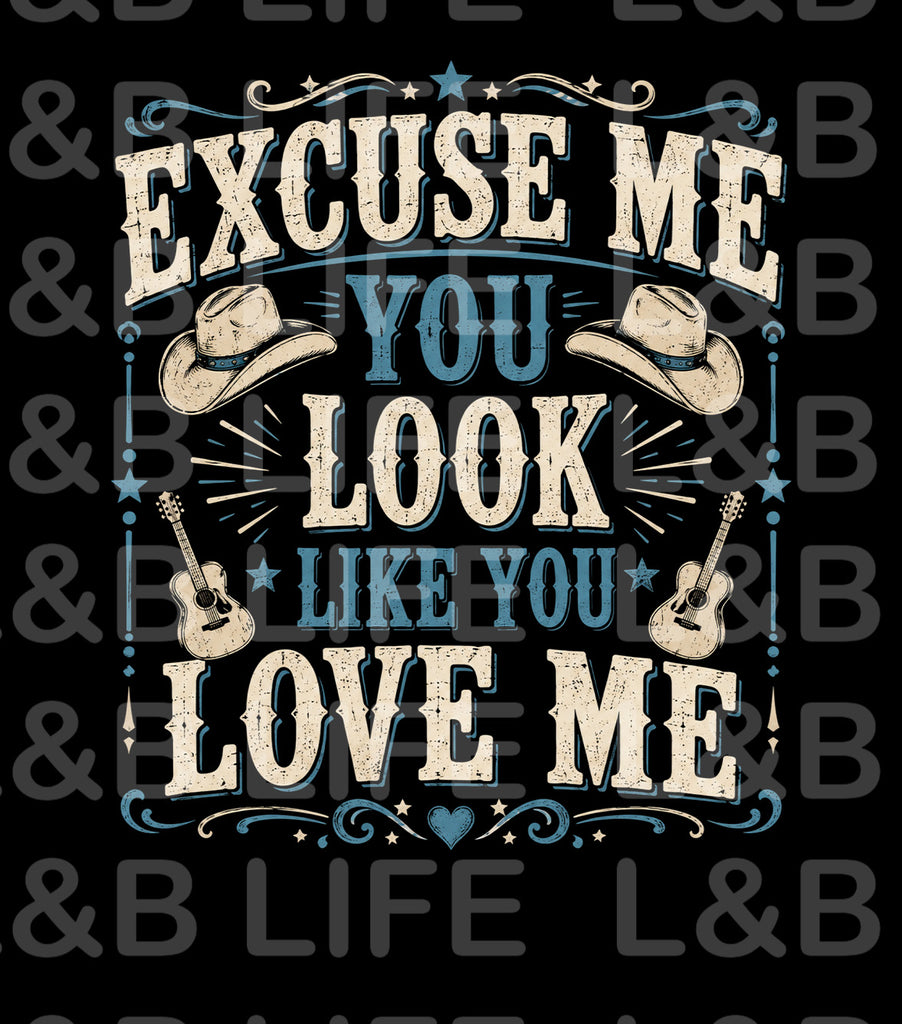 EXCUSE ME YOU LOOK LIKE YOU LOVE ME