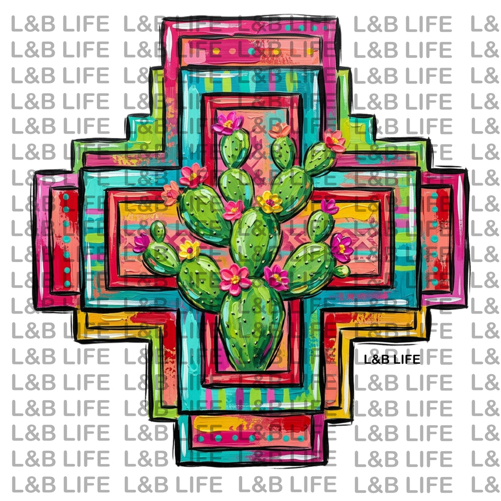 RAINBOW BLOOM CROSS