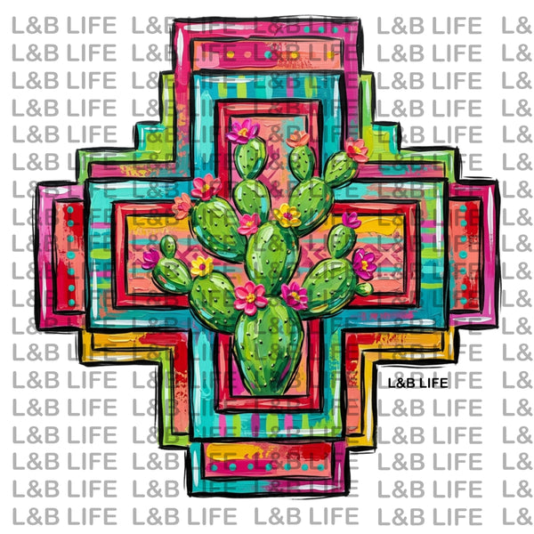 RAINBOW BLOOM CROSS