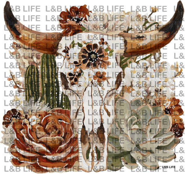 DESERT BLOOMS LONGHORN
