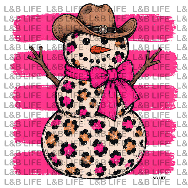 COWGIRL SNOWMAN