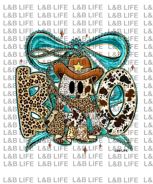 TURQUOISE LEOPARD WESTERN BOW