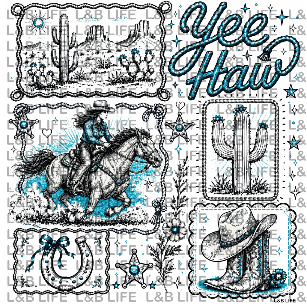 YEE HAW WESTERN SCENES