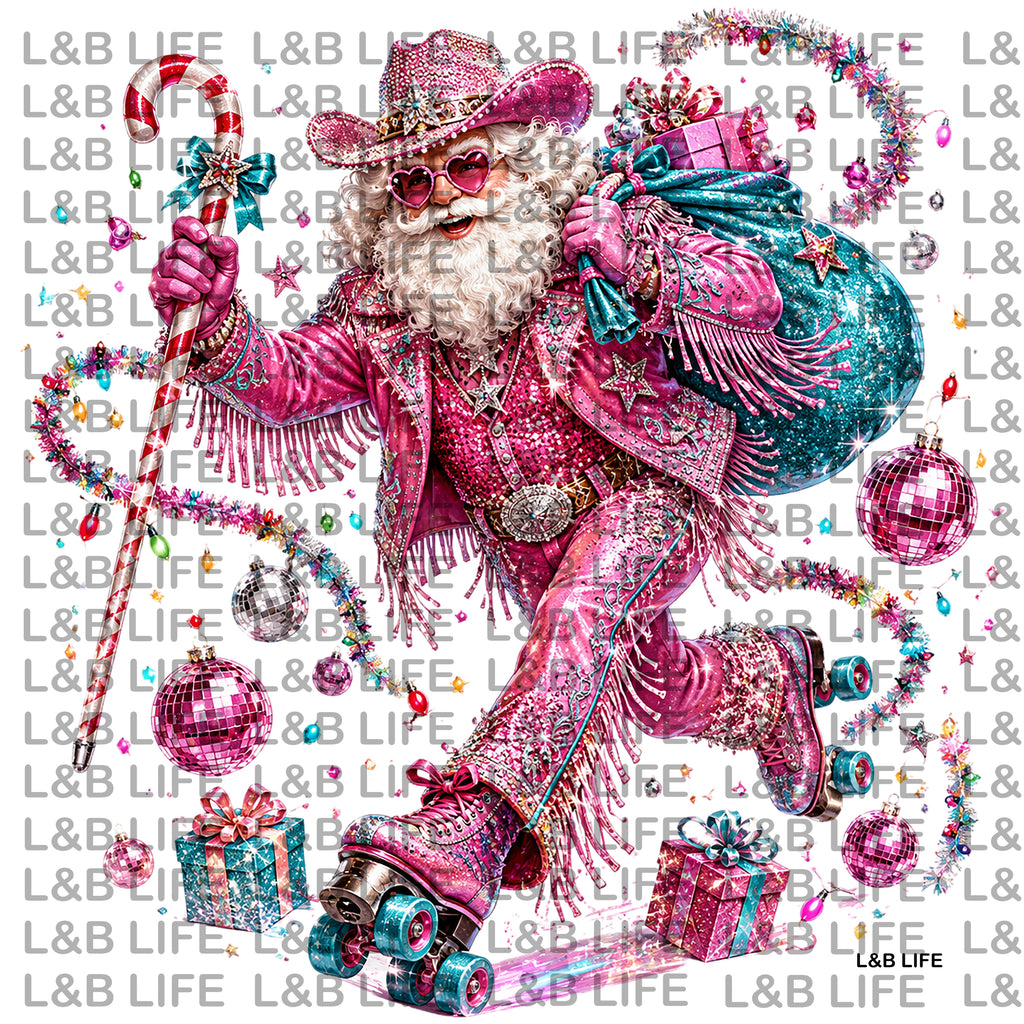 PRETTY IN PINK SANTA