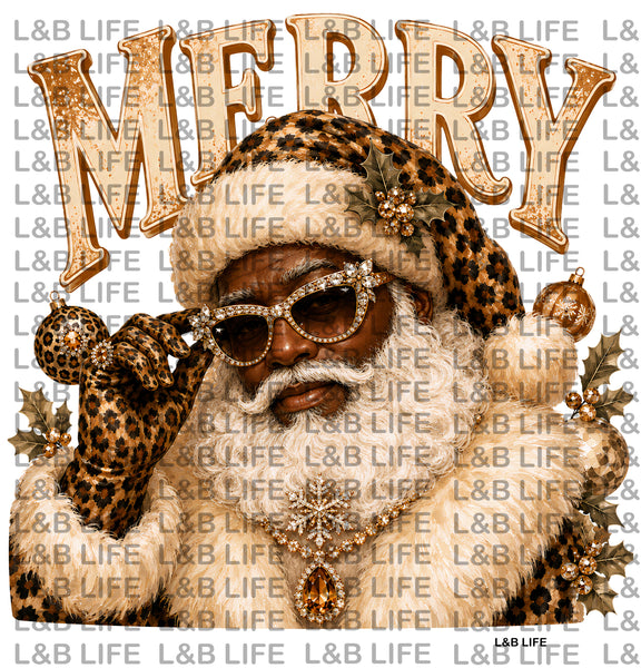 LEOPARD LUXE SANTA