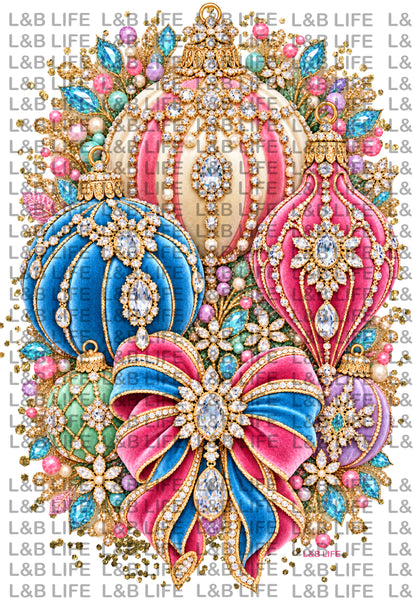 GLITTER & GLITZ ORNAMENTS