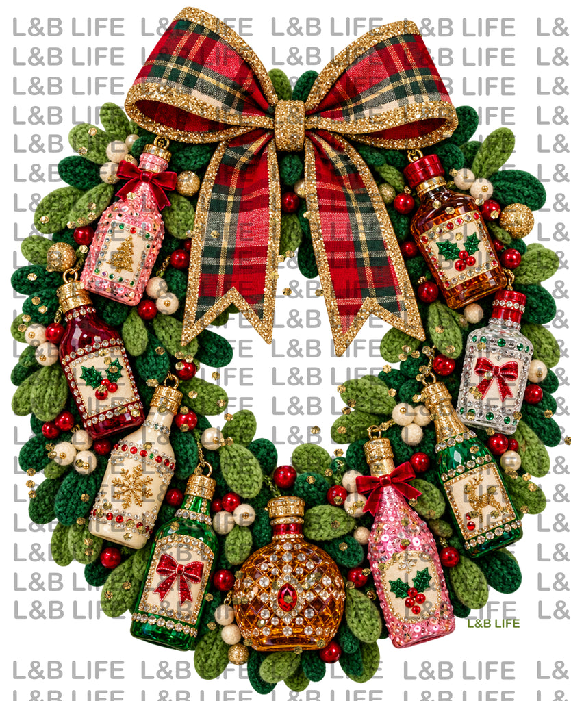 PLAID CHRISTMAS WREATH