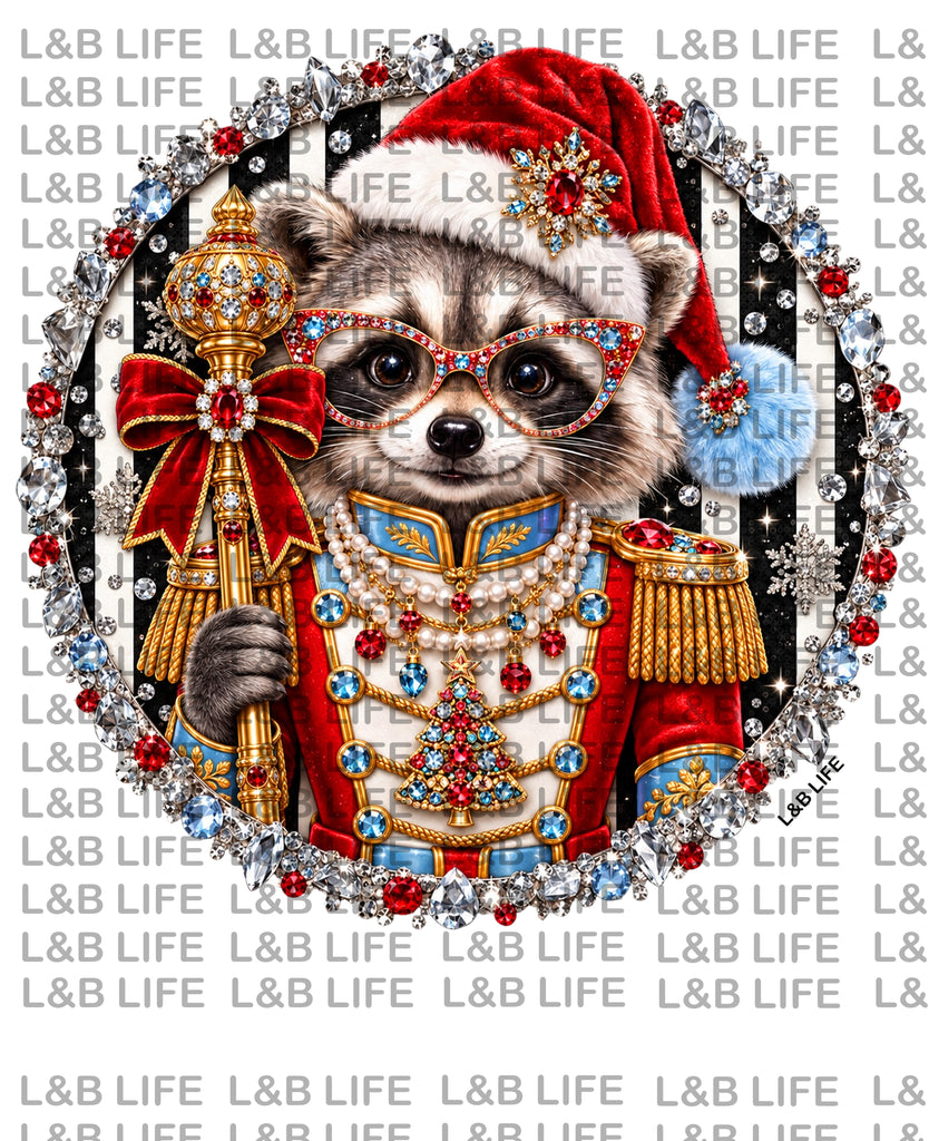 GLAM SANTA RACCOON