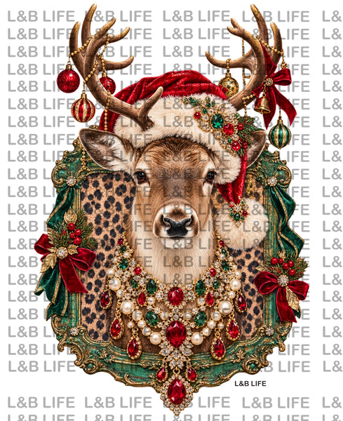 FESTIVE DEER WREATH