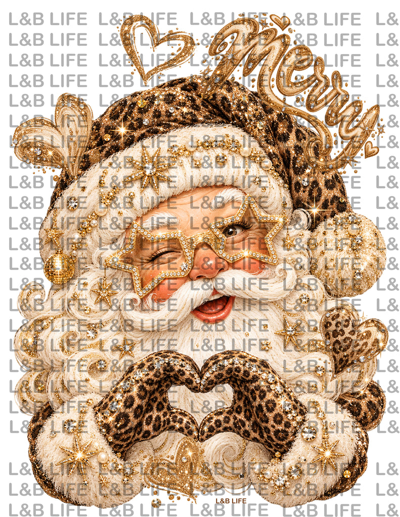 LEOPARD SANTA CUDDLES