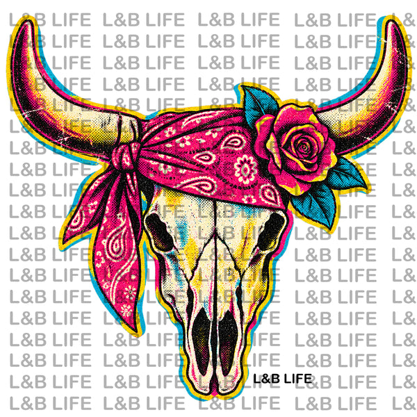 PINK BANDANA LONGHORN