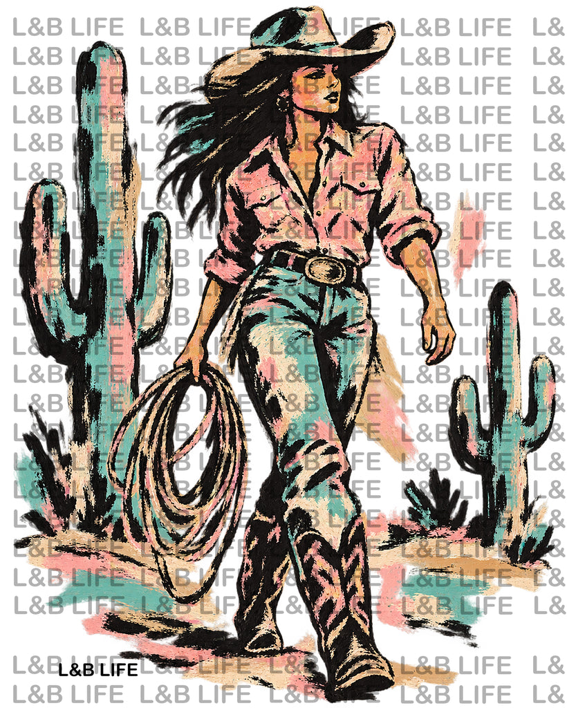 TURQUOISE COWGIRL DESERT