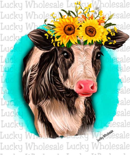 SUNFLOWER CROWN COW
