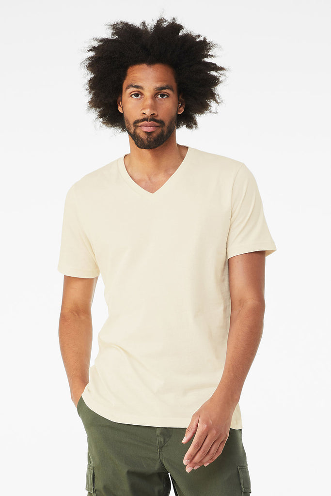 Bella Canvas 3005 V-Neck Short Sleeve - Natural