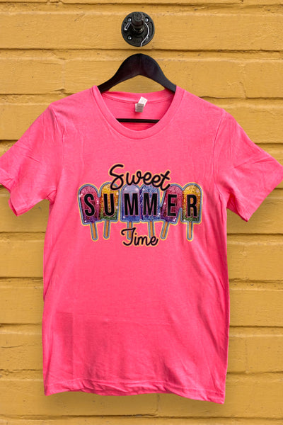 BC DTF SWEET SUMMER TIME - NEON PINK
