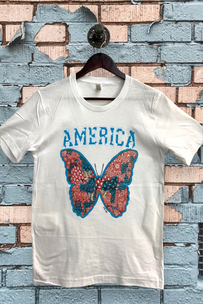 BC AMERICA BUTTERFLY - WHITE
