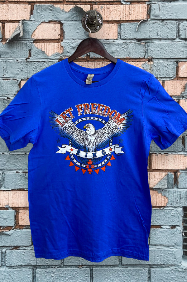 GILDAN DTF LET FREEDOM RING - ROYAL BLUE