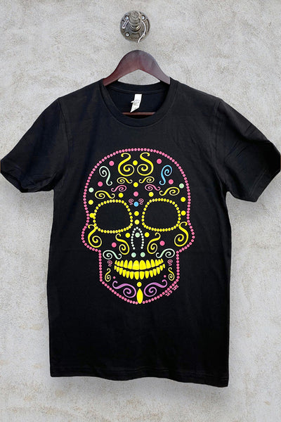 BC DTF NEON SKULL - BLACK