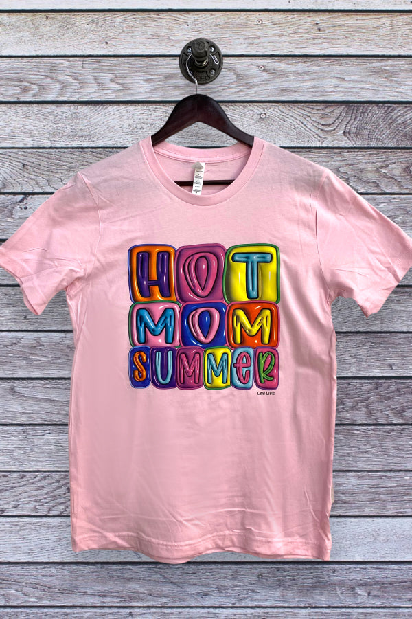 BC DTF HOT MOM SUMMER - PINK