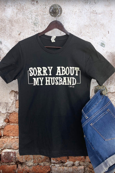 BC SORRY ABOUT HUSBAND - BLACK