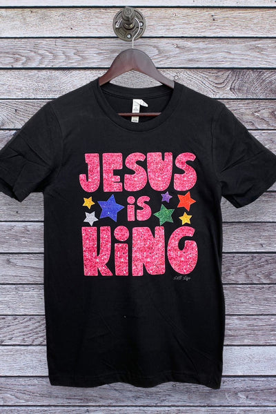 BC DTF JESUS IS KING- BLACK