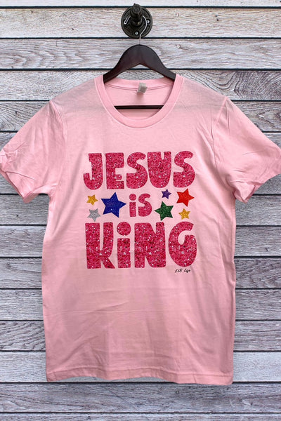 BC DTF JESUS IS KING- PINK