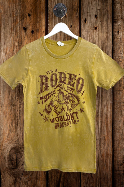 LBL WASH ITS A RODEO THING YOU -  WASHED MUSTARD
