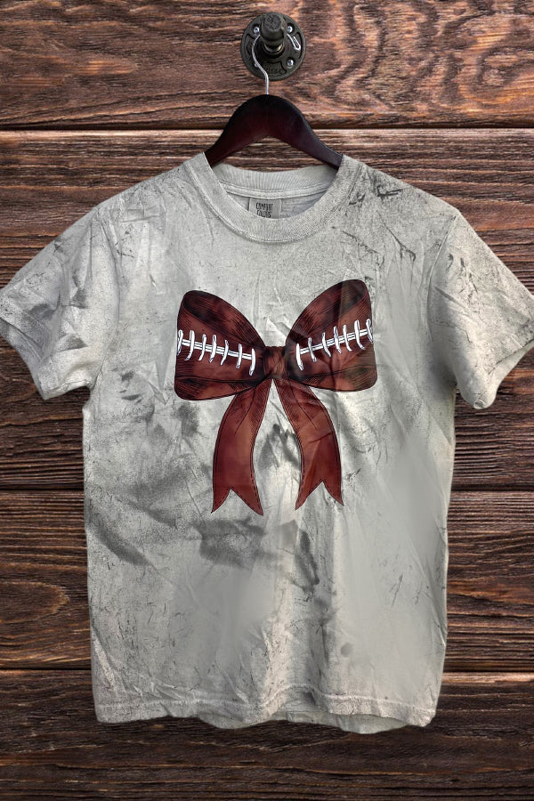 CC BLAST DTF FOOTBALL BOW  - BLAST GREY