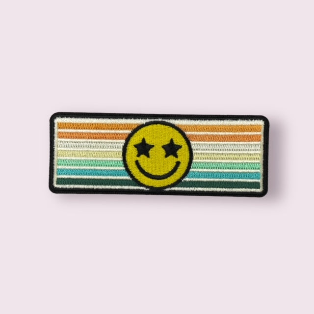 SMILEY FACE HAT PATCH