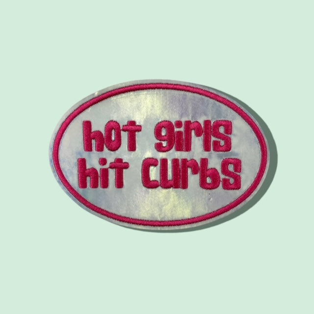HOT GIRLS HIT CURBS HAT PATCH