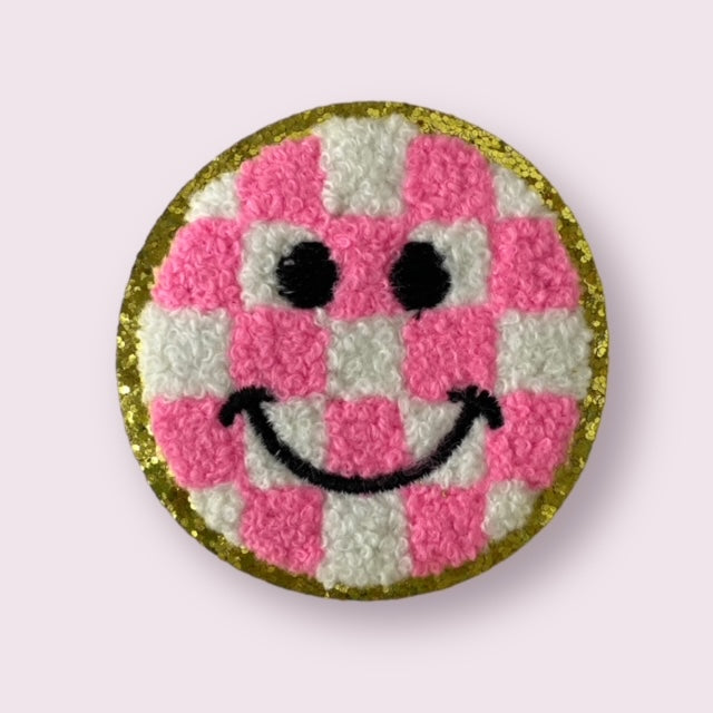 PINK SMILEY HAT PATCH PINK PRE-ORDER