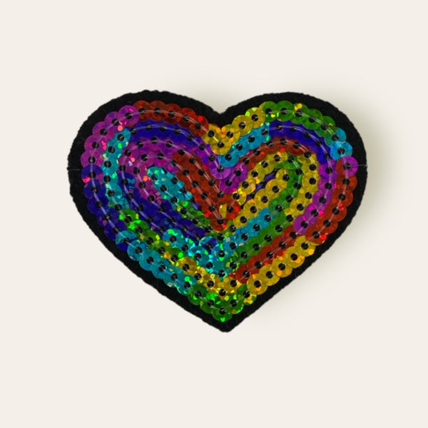COLORFUL HEART HAT PATCH